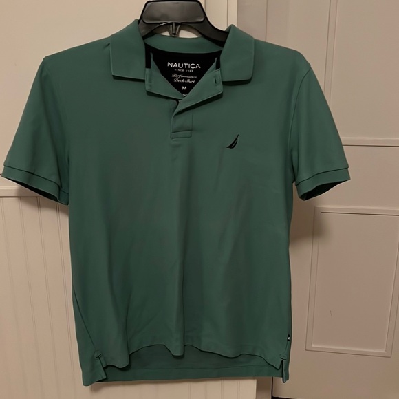 Men’s Ash Green Classic Fit Deck Polo. SOLD OUT ON SITE - Picture 1 of 3